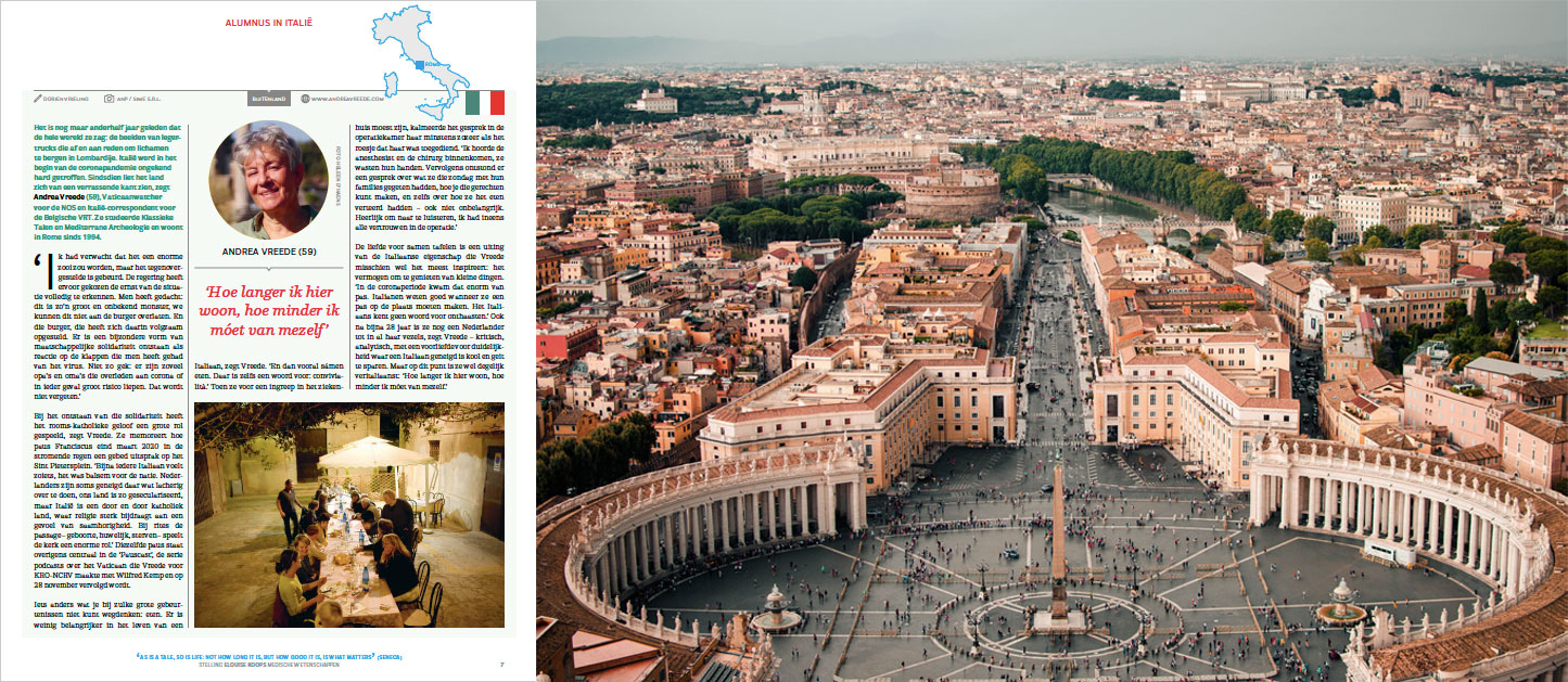 Vaticaan-correspondent Andrea Vreede: ‘Hoe langer ik in Rome woon, hoe minder ik móet van mezelf’